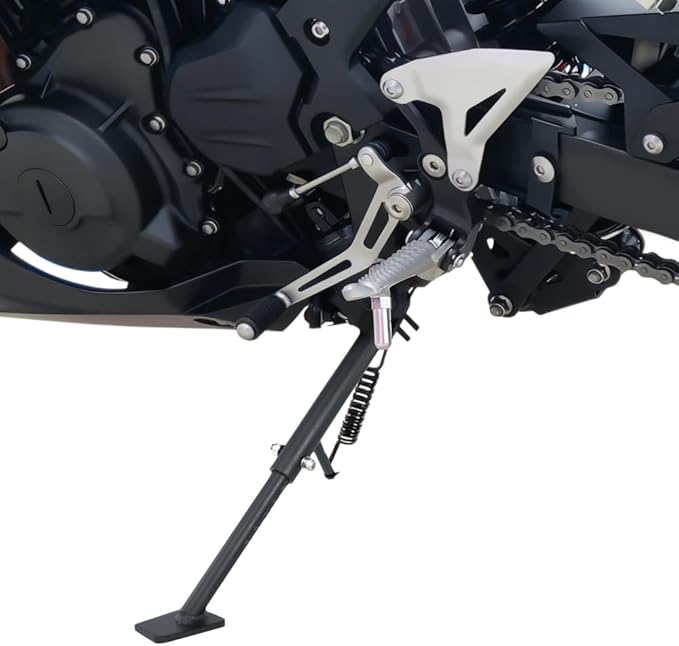 0-3'' Adjustable Kickstand Fit for Ninja 400 Ex400 18-24, Z400 19-24, NINJA e-1 ABS/Z e-1 ABS/Ninja 500/Z500 24-26 Motorcycle Sidestand