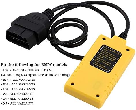 Outzone B800 BMW SRS Airbag Reset Tool | OBDII Scanner Read & Clear Fault Codes | Fits E36/E46/E34/E38/E39/Z3/X5 (1994-2003) – Except 2001 330i