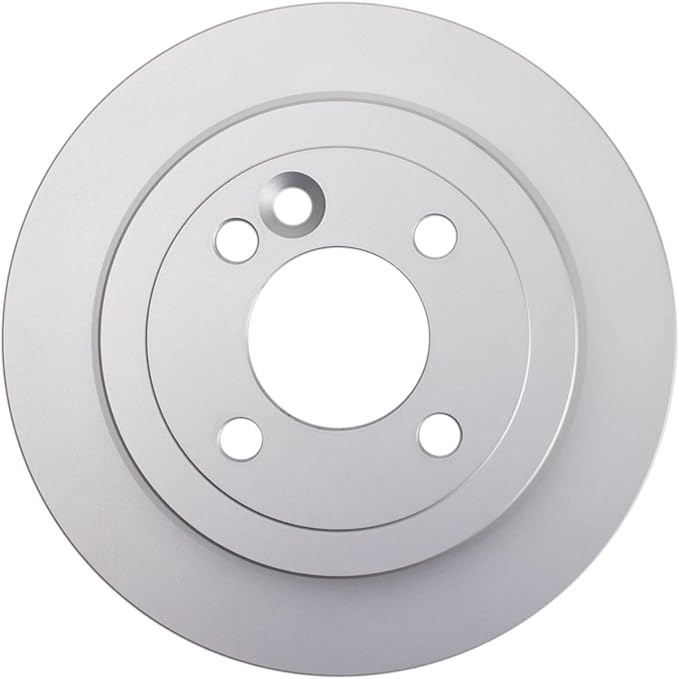TRQ Rear Brake Rotor Set Solid G Coated Compatible with 2002-2006 Mini Cooper