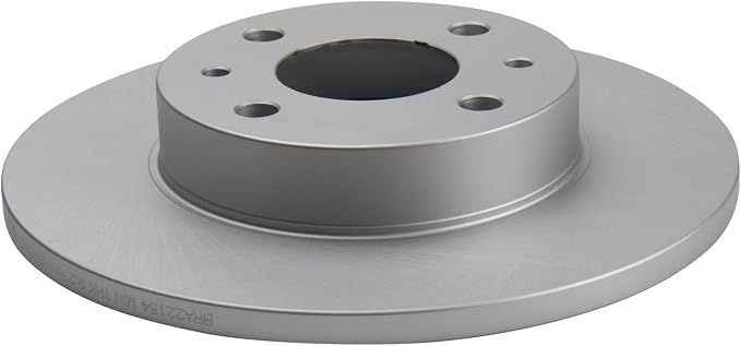 TRQ Rear Brake Rotor Set Solid G Coated Compatible with 2012-2019 Fiat 500