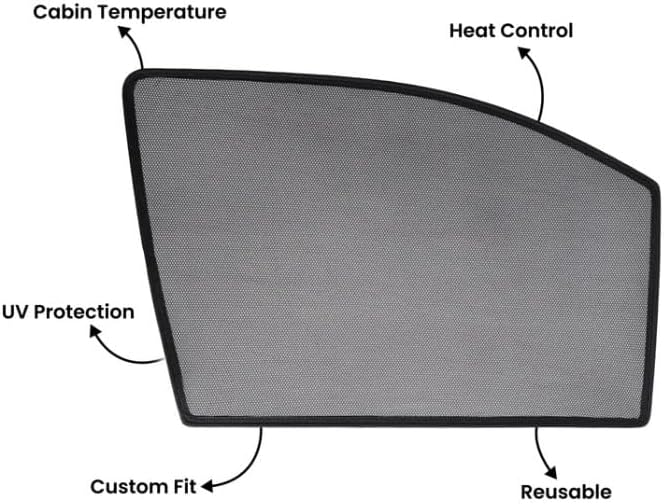 Magnetic Mesh Sun Shade for Chevrolet Equinox 2024-2025, Custom Fit, Side Windows Sun Blind Rear& Port for Baby Protection, UV/Heat Reduction,Privacy Shield