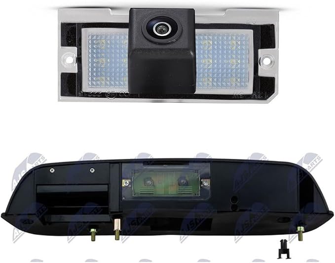 HD Waterproof Night Vision License Plate Light Parking Rear View Backup Camera, Replacement for Land Rover Freelander MK I L314 Freelander Soft Top 1998/04-2006/10 (OEM: XFC100540)