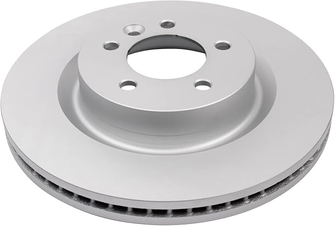 TRQ Front Brake Rotor Set G Coated Vented Compatible with 2005-2009 Land Rover LR3 2006-2009 Range Rover Sport