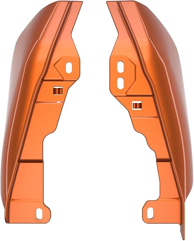 Advanblack 2024 RG Mid Frame Air Deflectors Compatible for Harley Touring Street Glide, Road King, Electra Glide, 2009-2025(Amber Whisky)