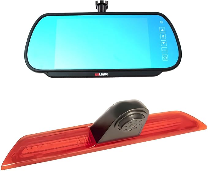Compatible for Ford Transit 150 2015-2020, Transit 250 2015-2020, Transit 350/350 HD 2015-2020 Brake Light Backup Camera with 7 inch Monitor with Bracket(Transit Van)