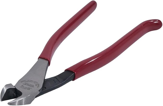 Klein Tools D201-7CSTA Linesman Pliers, Side Cutters with Spring Loaded Action & D248-9ST Ironworker's Diagonal Cutting Pliers with High Leverage Design, 9-Inch