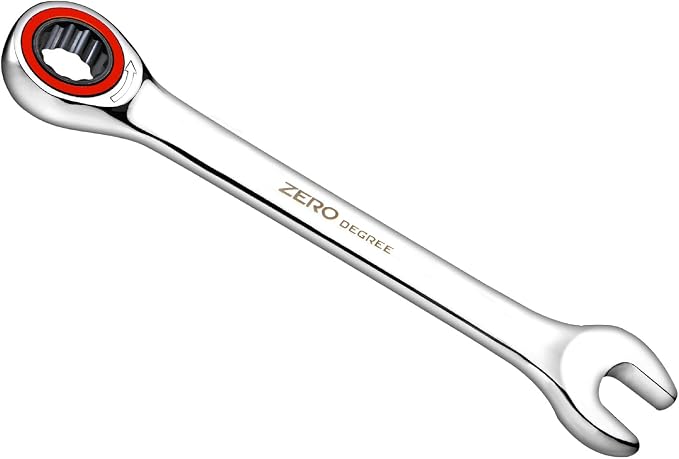 Zero Degree 38140 Ultra-Precise 7-Piece Gearless Ratchet Wrench Set – Nickel Plated High-Carbon Steel with ASME Certified Torque – Durable & Rust-Resistant – Perfect for Tight Spaces, SAE