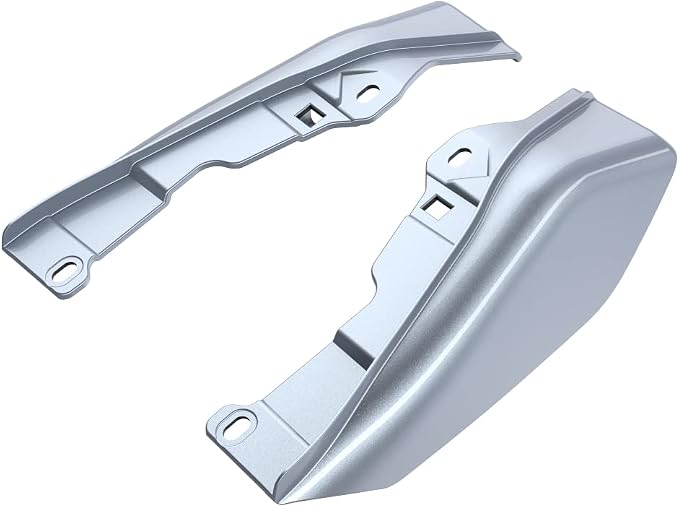 Advanblack 2024 RG Mid Frame Air Deflectors Compatible for Harley Touring Street Glide, Road King, Electra Glide, 2009-2025(Atlas Silver)
