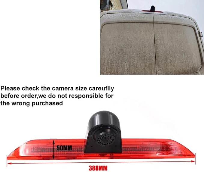 Compatible for Ford Transit 2020-Current/Ford Transit Connect 350XLT 2019 Brake Light Camera with 7Inch Monitor