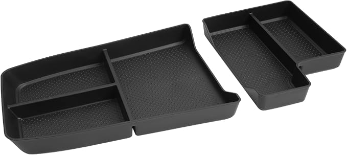 CDEFG 2Pcs for 2025 2026 BMW X1 Center Console Organizer for 2023 2024 2025 2026 BMW X1 U11 (xDrive28i/ M35i) Accessories Lower Console Organizer TPE Storage Box