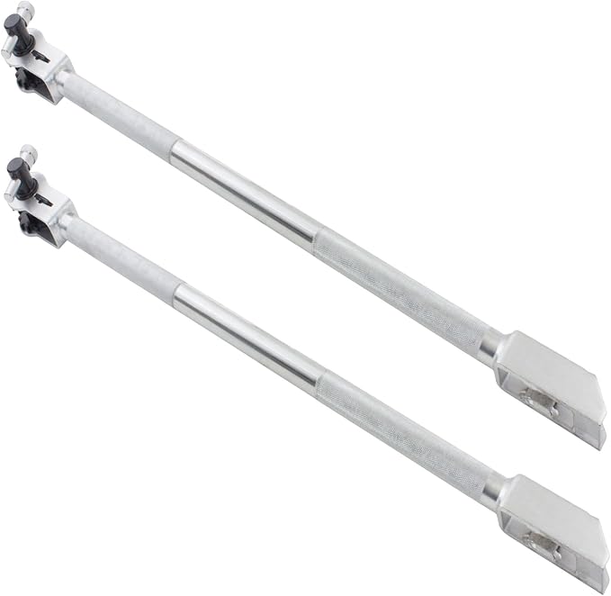 Mytee Products 2 Pack 39.5" Combination Ratcheting Winch Bar for Flatbed Trailer - Chrome Carbon-Steel Combo Winch Bar with Non-Slip Handle & Square Head for Chain Lever Binders