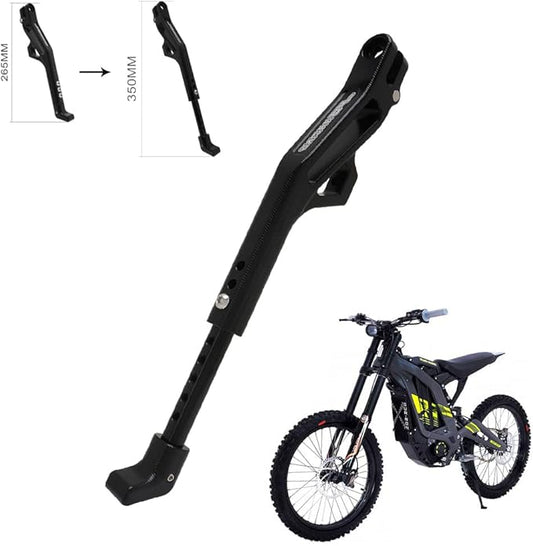 JFG RACING Sur Ron Kickstand,Motorcycle Kick Stand Side Aluminum Alloy CNC Adjustable for Surron Light Bee S/X Segway X160/X260 Talaria Sting Black