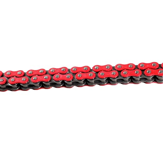 DONGHUA (520HLX2) high Strength Sealed 520 X-Ring Chain 120 Links with Connecting Link (RED)