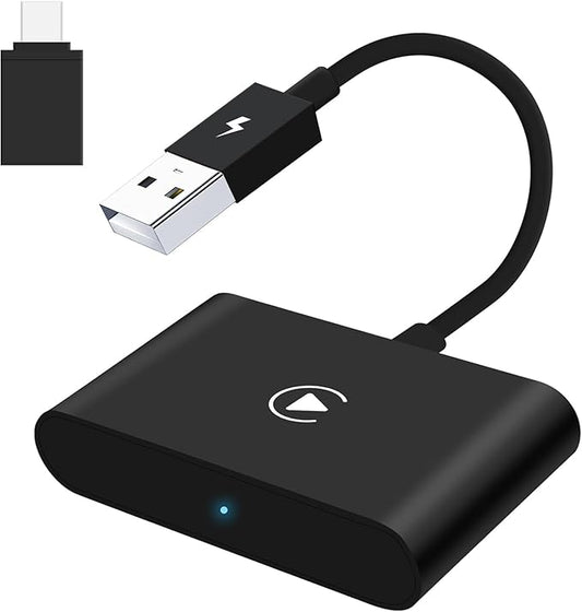 2025 Upgrade Wireless CarPlay Adapter Plug & Play Dongle Converts Wired to Wireless Apple CarPlay, Compatible with iPhone 6 and Later, Works with 2015+ Cars