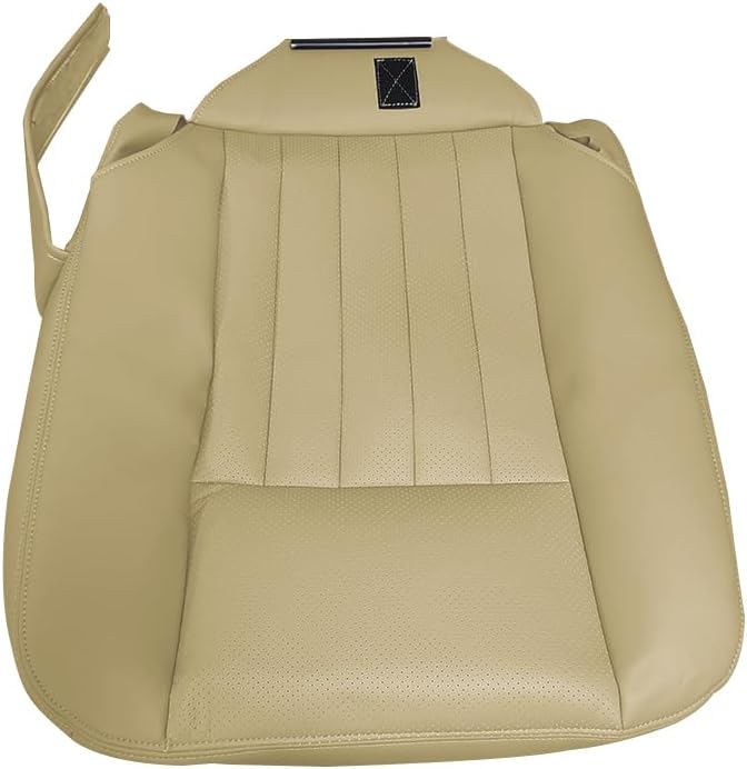 Driver Side Bottom Replacement Perforated Leather Seat Cover Tan Compatible with Lincoln Navigator 2005 2006，Not Suitable for 2003-2004