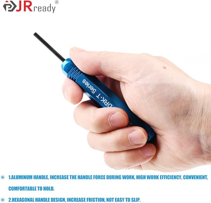 JRready ST5252 Pin Removal Tools Kit for AMP/Molex .062" & 0.093" Pins and Socket Contact Connectors, Delphi Weatherpack/Molex Pin Extractor Tool kit 7PCS Size