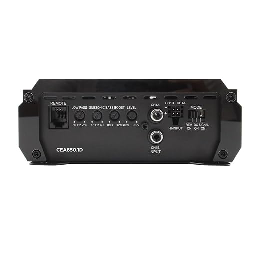 Orion Cobalt Elite CEA650.1D Class-D Monoblock Compact Car Subwoofer Amplifier, 650W RMS, 1/2/4 Ohm Stable, Adjustable Low Pass & Subsonic Filter, Bass Boost, MOSFET Power Supply, Bass Knob Included