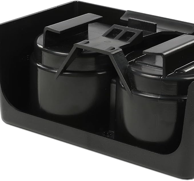 ANDPLAY Bench Seat Dual Cup Holder Fit Chevy Colorado GMC Canyon 2004-2012 Black