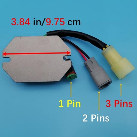Voltage Regulator Rectifier Compatible with Ski-doo Skandic Grand Touring Legend Lynx Forest 377 440 500 600 700 800 LT RER Carb 515175661 M5446342 5446342 515-175-661 2001-2003 2004 Z221