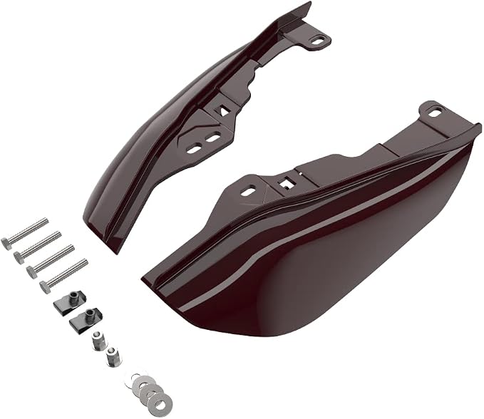 Advanblack 2024 RG Mid Frame Air Deflectors Compatible for Harley Touring Street Glide, Road King, Electra Glide, 2009-2025(Billiard Burgundy)