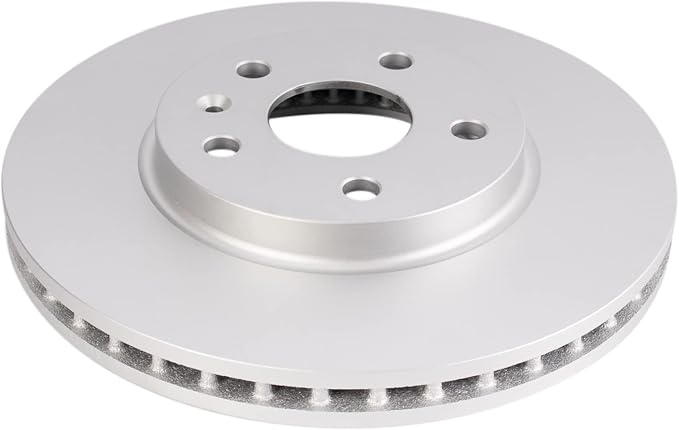TRQ Front Brake Rotor Set G Coated Vented Compatible with 2008-2014 Cadillac CTS