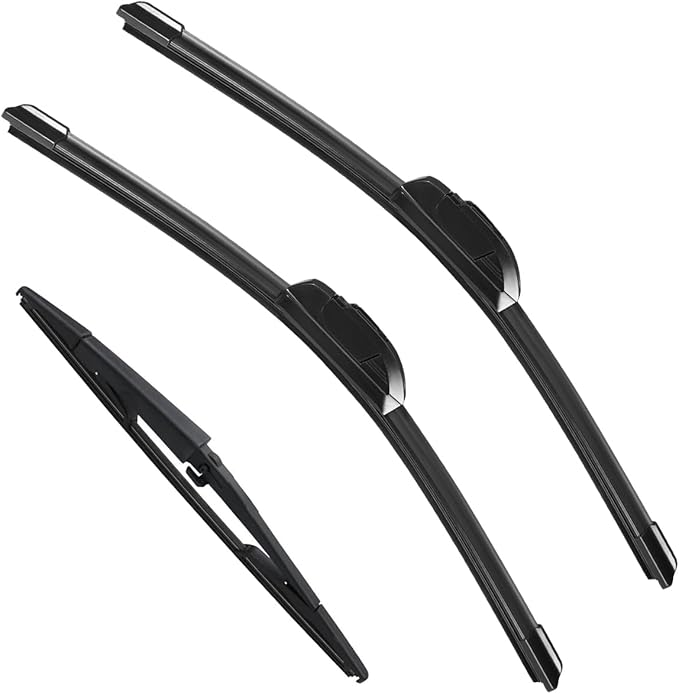 3 Pack Windshield Wiper Blades Compatible with 2005-2010 Jeep Grand Cherokee Original Factory Quality Front Rear Wipers Blade Set for My Car - 21" 21" 14"