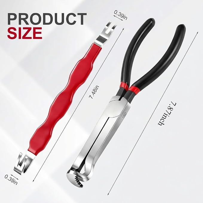 13pcs Electrical Connector Removal Tool - Disconnect Pliers For Vacuum Hose, Fuel Line & Quick Connector Clips, Fast Separate Without Damage