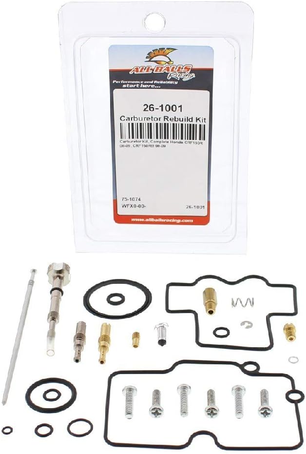 All Balls 26-1001 Carburetor Repair Kit (26-1001 Honda CRF150R/RB 2008-2009)
