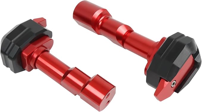 Compatible with Ninja 300 250 2013-2018 Frame Sliders CNC Aluminum Motorcycle Engine Guard Bodywork Fairing Falling Protection(Red)