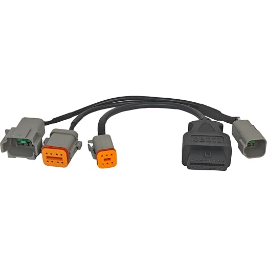 EZROAD OBD2 6 8 pin Marine Engine Diagnostic Cable Compatible with Volvo Vocom Scanner Tool Adapter Compatible with Penta Vodia 5 Truck Industrial 21EN-32360 21EN-32380 Connect