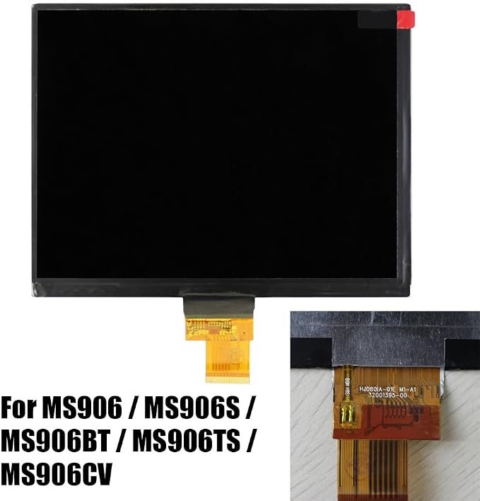 8" LCD Screen Replacement for Autel MaxiSys MS906 MS906S MS906TS MS906BT MS906CV Display Panel Repair Part Without Touch Screen | Display-only repair for dead pixels flicker backlight issues; touch panel not included, test before reassembly