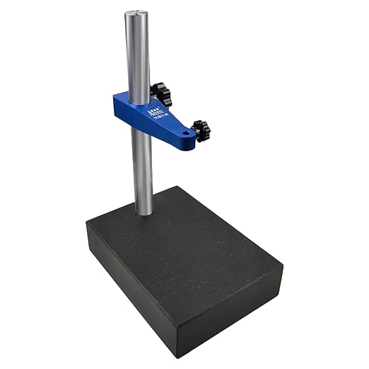 Marble Base Stand for use with Digital dial Indicators, dial Indicator Stand, Size of 200mm * 150mm*50mm(8in * 6in * 2in) Marble Base﻿(ACE-ST)