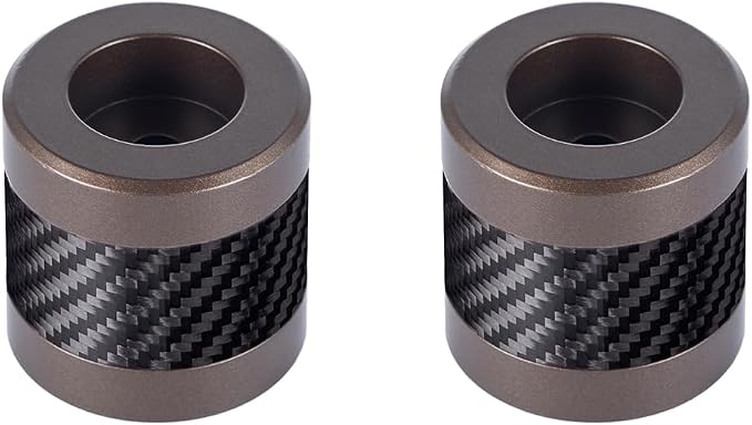 Advanblack Protek Machined CNC Alumium with Carbon Fiber Inlay Crash Bar Slider (Bronze CNC w/Carbon Inlay)