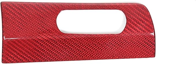 Auto Headlight Switch Button Panel Cover Trim，Compatible with forChevrole-t Corvette C8 Stingray Z06 Z51 2020 2021 2022 2023 2024 HUD Head-up Display Switch Trim Real Carbon Fiber (Red Carbon Fiber)
