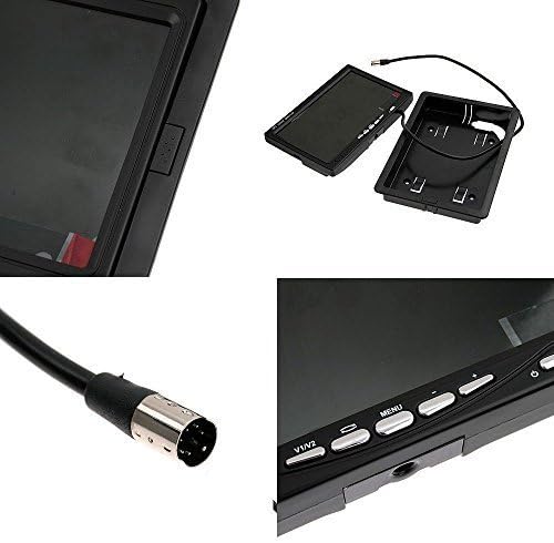 BW 7 inch High Resolution 800 * 480 TFT Color LCD Car Rear View Camera Monitor Support Rotating The Screen and 2 AV Inputs