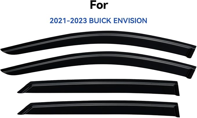 Window Visors Rain Guards for 2021 2022 2023 Buick Envision, Out-Channel Window Vent Wind Deflectors Visors Shades for 21 22 23 Buick Envision