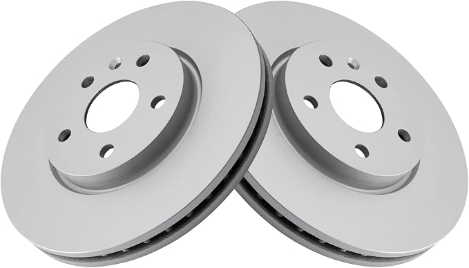 TRQ Front G-Coated Brake Rotor LH RH Kit Pair Set of 2 for Chevy GMC Buick Saab
