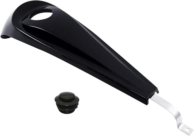 Smooth Dash Console with Pop Up Gas Cap fits for Harley Touring Electra Glide FLHT Road Glide FLTRX Street Glide FLHX 2008-2024,Black