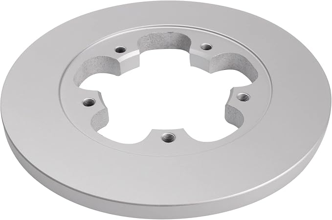 TRQ Rear Brake Rotor Set G Coated Solid Compatible with 2015-2023 Ford Transit-150 Transit-250 Transit-350