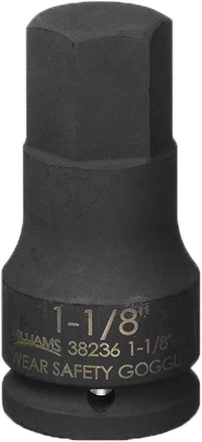 Williams JHW38236 3/4-Inch Drive Impact Hex Socket, 1-1/8-Inch