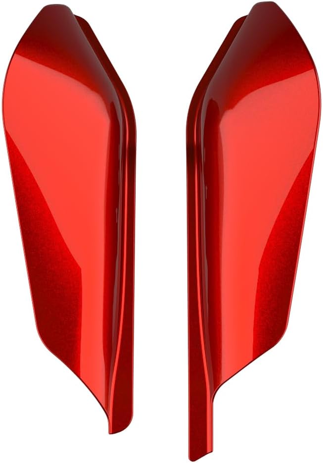 Advanblack 2024 RG Mid Frame Air Deflectors Compatible for Harley Touring Street Glide, Road King, Electra Glide, 2009-2025(Whiskey Fire)