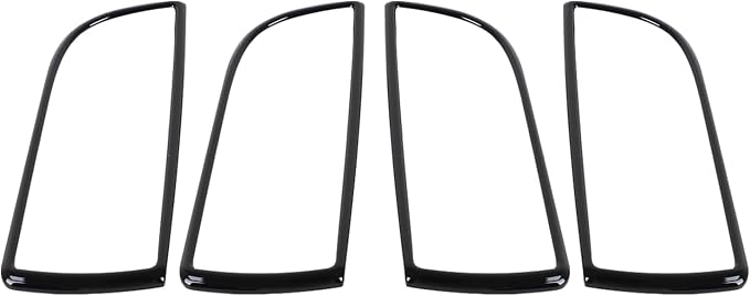 Daeiclru Window Lift Switch Panel Cover Compatible with Jaguar XJ 2010-2019, Car Door Power Window Glass Lift Switch Button Decoration Frame Interior Accessories (Glossy Black)