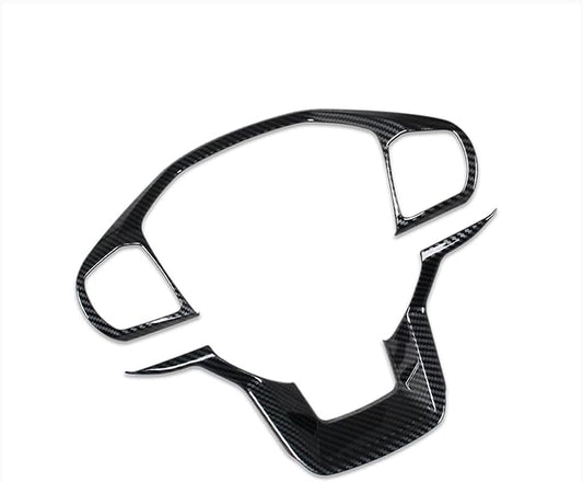 for Ford Explorer 2023 2024 2025 Wheel Steering Trim Panel Cover Trims ABS Carbon Fiber Pattern