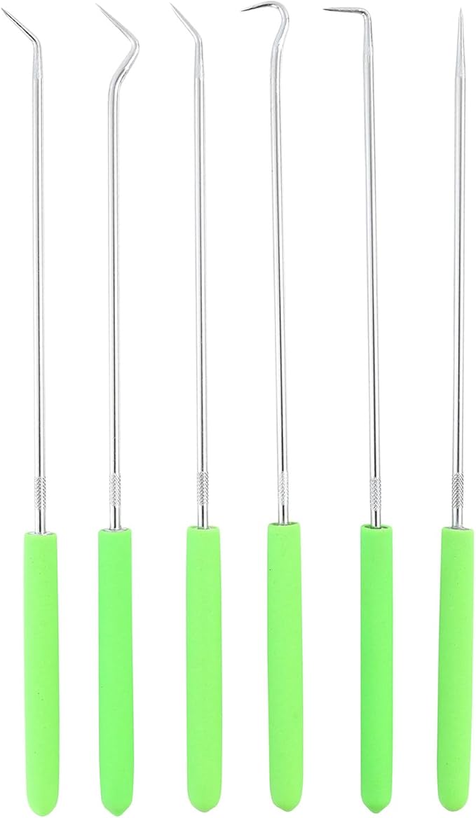 OEMTOOLS 26517 6-Piece Hook and Pick Set, Precision Manipulation for Automotive and Electronics, Durable Steel Construction, Versatile Tool Set