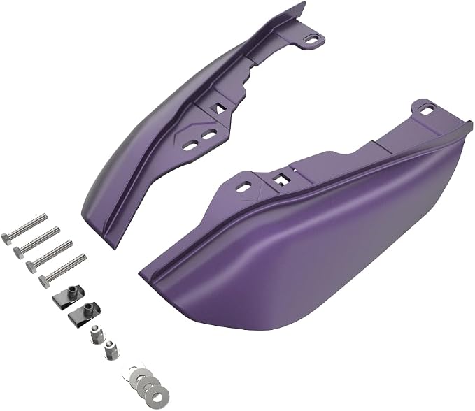 Advanblack 2025 RG Mid Frame Air Deflectors Compatible for Harley Touring Street Glide, Road King, Electra Glide, 2009-2025 (Purple Abyss Denim)