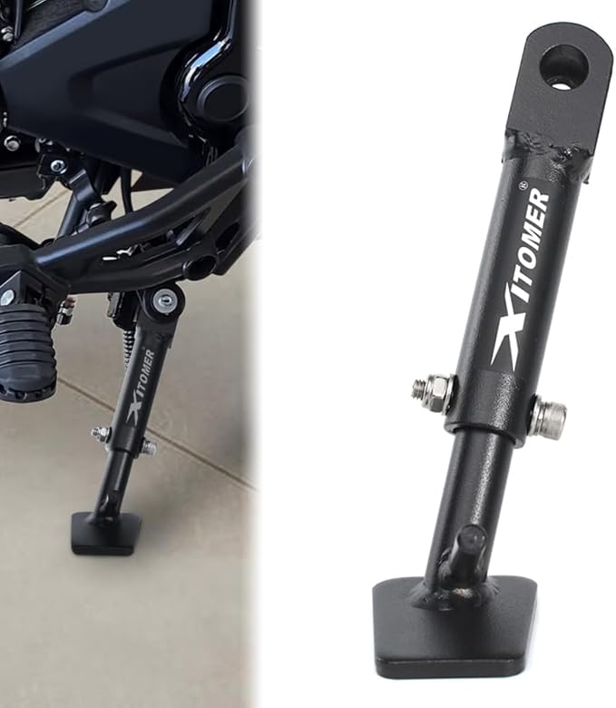 Xitomer 0-2'' Adjustable Kickstand Fit for Rebel CMX300 2017-2025, CMX500 ABS 2019-2026, Rebel 500 ABS SE 2021-2026, Rebel 300 E-Clutch 2026, Rebel 300 ABS 2019-2024 Motorcycle Adjustable Side Stand