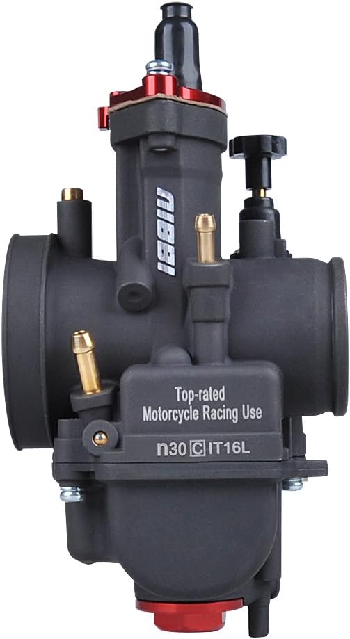 NIBBI Racing Performance Carburetor 30mm Motorcycle Carburetor 200 250 Power Jet PWK Carb 30mm With Carburetor Jets Fit GY6 Engine Dirt Bike Mini Bike SSR TTR Apollo TaoTao ATV Cafe Bike