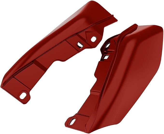 Color - Matched Mid Frame Air Deflectors Heat Shield, Perfectly Fit for Harley Touring Models 2009-2026 Red Rock