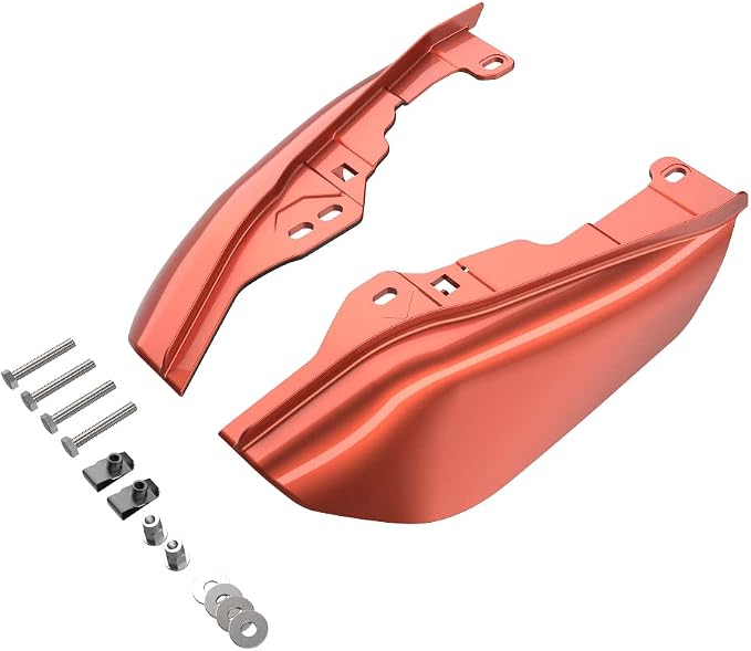 Advanblack 2024 RG Mid Frame Air Deflectors Compatible for Harley Touring Street Glide, Road King, Electra Glide, 2009-2025(Sedona Orange)