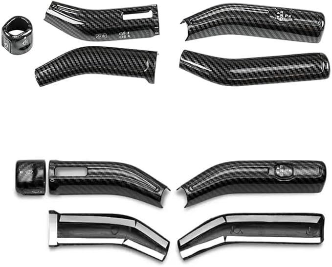 Carbon Fiber Car Shift Lever Wiper Rod Cover Trim Sticker for Mercedes Benz AMG A B CLA EQA EQB GLE GLS GLB GLA Class W177 W247 W118 W167 X167 X247 H247 Interior Accessories